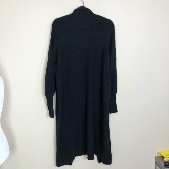 New AFRM Shaylee Black Longline Knit Open Front Cardigan Sweater Size XS/S - Picture 7 of 11